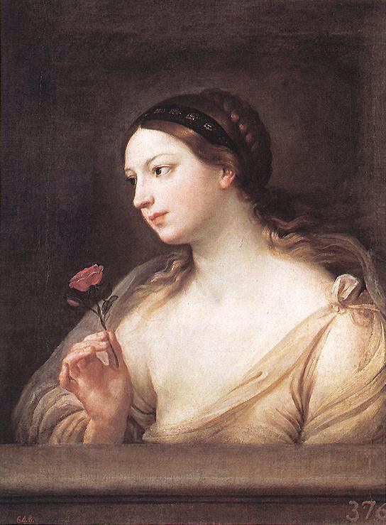 Guido Reni Girl with a Rose